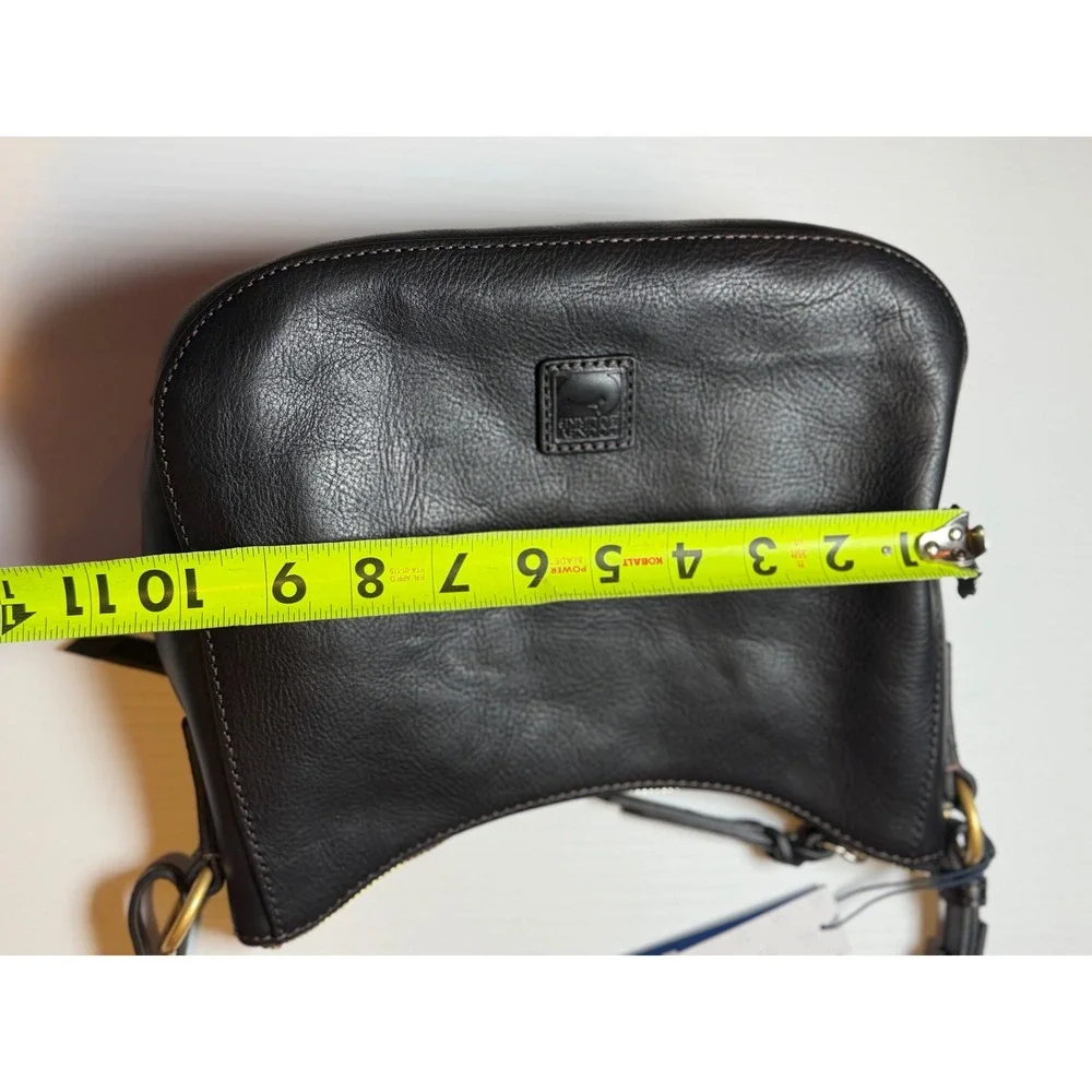 Dooney & Bourke Florentine Leather Small Kiley Hobo Bag Black Gold Hardware NWT